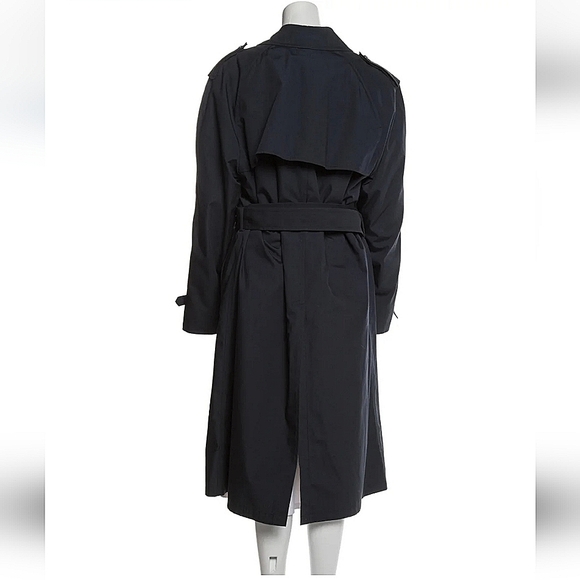 📢RARE📢 London Fog Navy Trench Coat - Picture 3 of 7